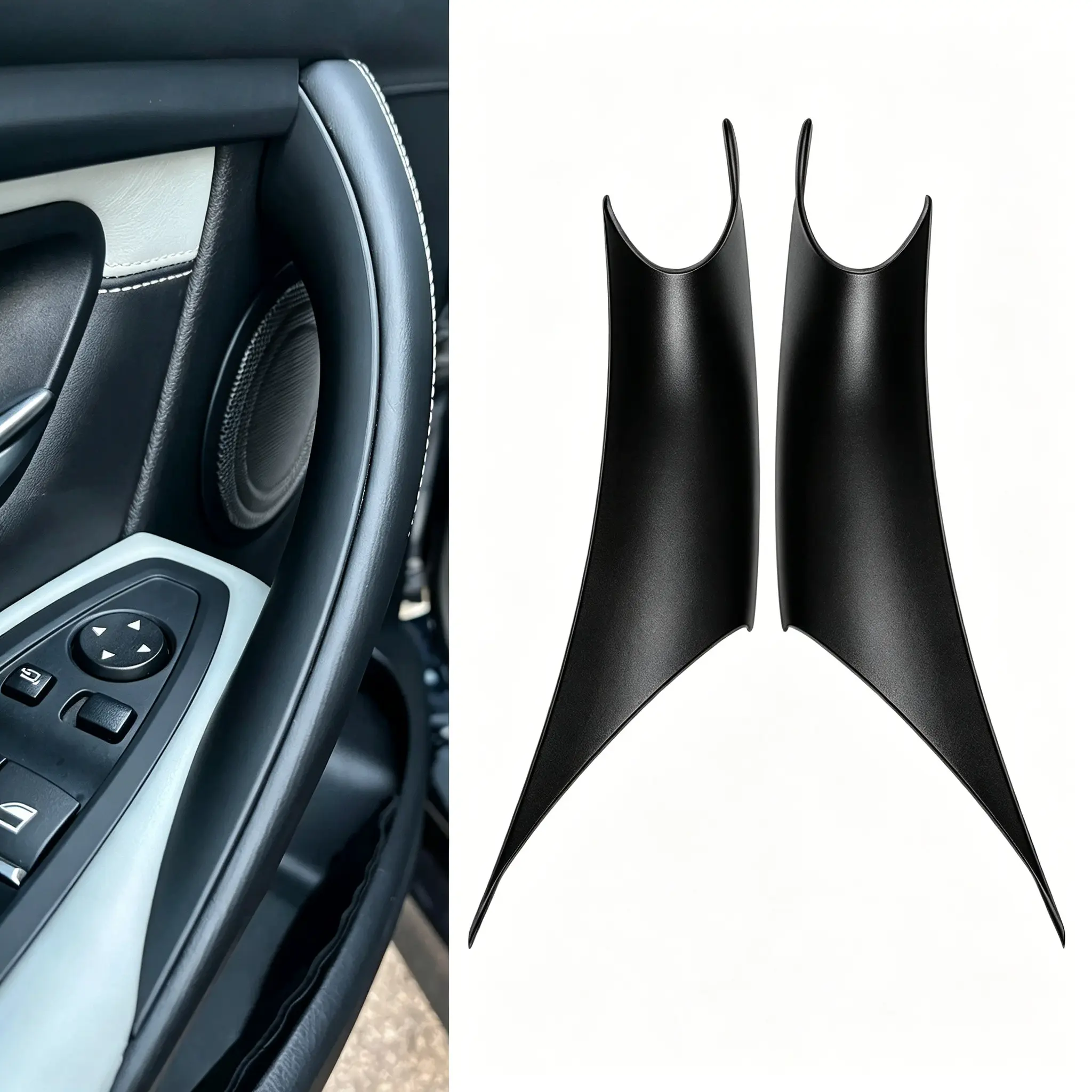 For 3 Series F30 F80 F31 F32 F33 F34 F35 F36 2013-18 Interior Door Pull Handle Inside Panel with Cover Trim Car Asseccories Automotive Interior Accessories