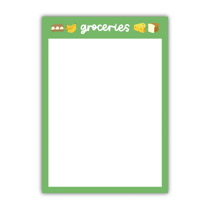 Groceries Dry Erase Fridge Magnet