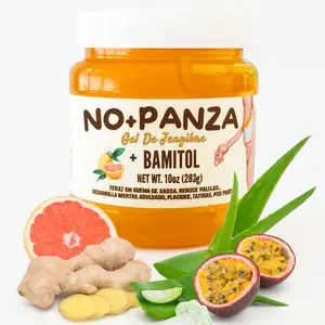 NO+PANZA Ginger Gel with Bamitol, Herbal Massage Gel 8.8 oz, Infused With Grapefruit, Aloe, Passionfruit & Natural Botanical Extracts, Smooth Refreshing Texture for Daily Body Care and Topical Massage Use