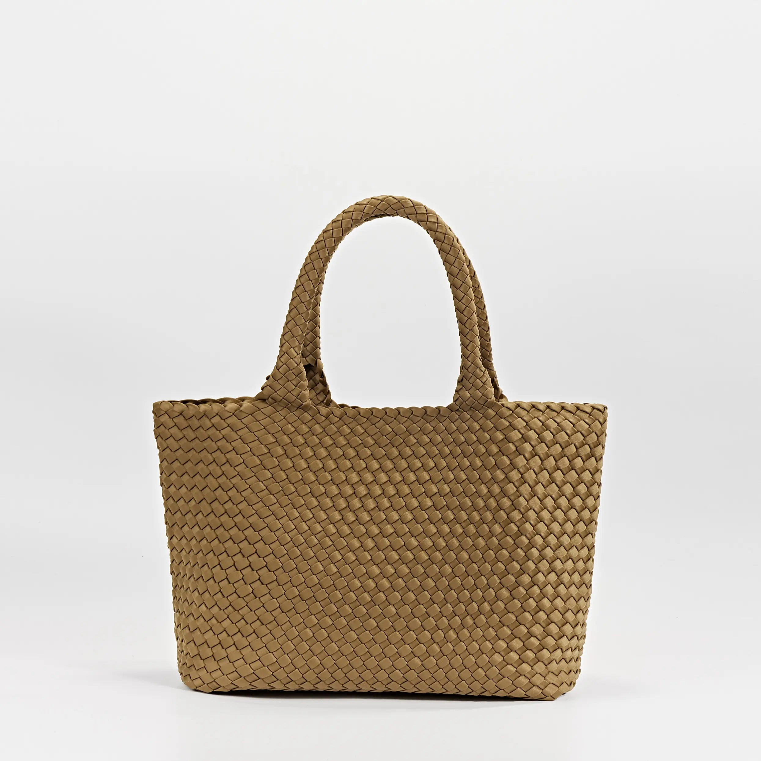 Calliope Handwoven Neoprene Tote Bag - Lightweight Waterproof Everyday Bag large capacity
