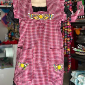 Mexican Apron babero Mexicano with Vibrant Floral Desing
