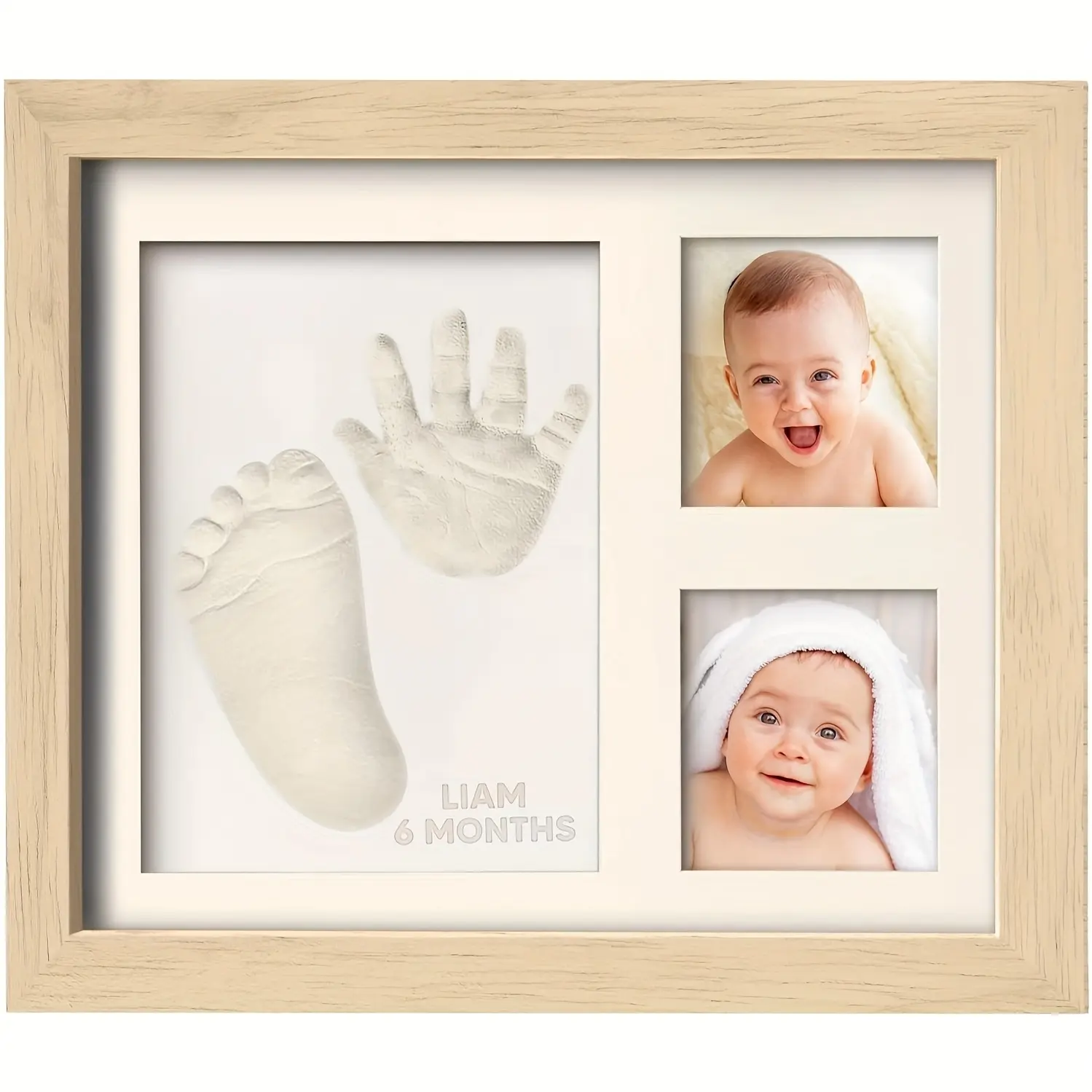 Handprint Photo Frame, Baby Memorial Picture Frame, Halloween Infant Gift, Newborn Keepsake, Personalized Baby Gift, Christmas Decoration, Custom