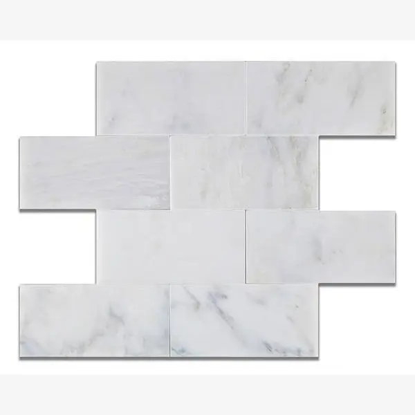 Calacatta Prestige (Asian Statuary) 3x6 Subway Tile Polished & Honed