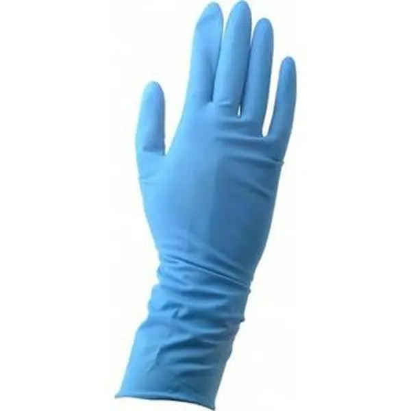 Microflex Small Size Powder-Free Disposable Medical Grade Latex Cleaning Gloves - 11 mil, 12" Long, Blue, Textured Grip, Beaded Rolled Cuffs, Ambidextrous, SG-375-S for Healthcare, Cleanliness, Home Care Use, Medical & Home Care
