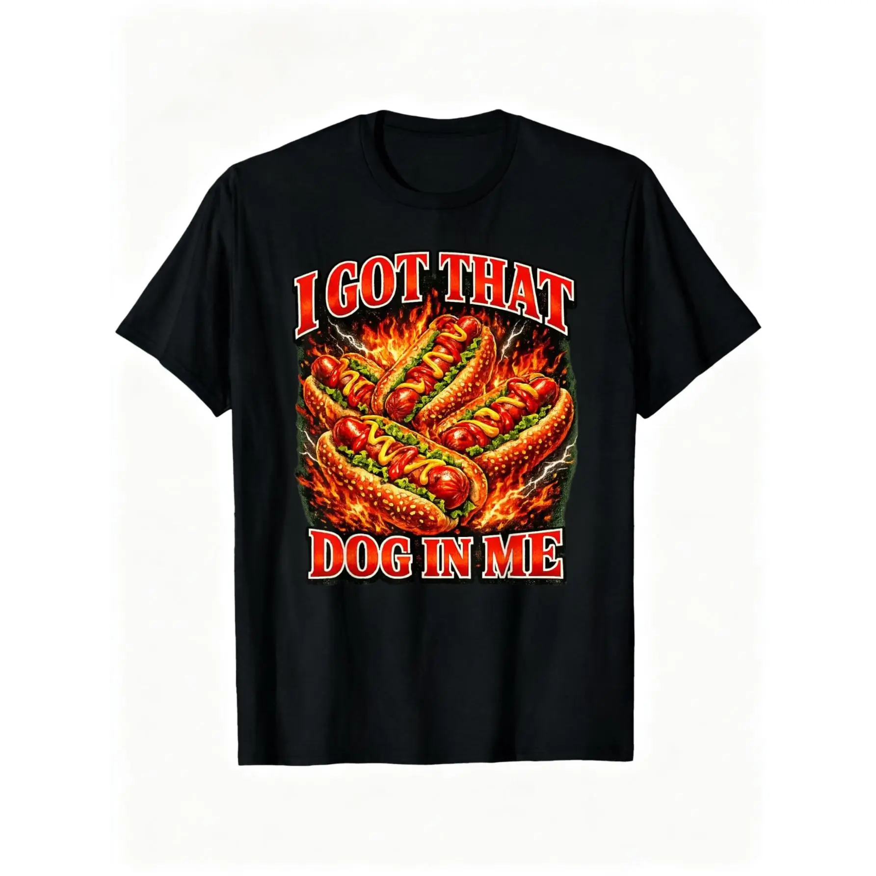 100% Cotton I Got that Dog in Me Funny Hot Dog Glizzy Meme Bootleg T-Shirt