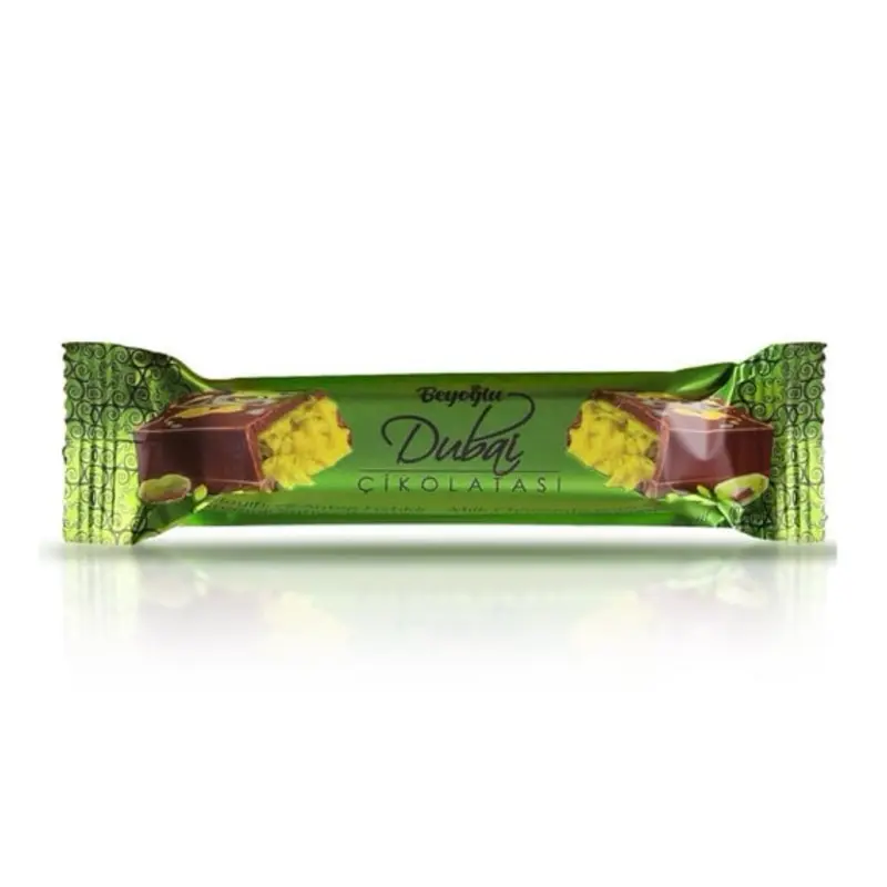 Dubai Chocolate Bar 35g with Kadayif & Pistachio Filling - Snack Dessert - Flavor chocolates Sugar Milk Cocoa outdoorfun, Candy Chocolate, Chocolate Food