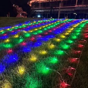 200 LED Christmas Net Lights, 6.5X 10FT Christmas Mesh Lights with 8 Modes, Connectable, Waterproof for Bushes Trees Yard Indoor Outdoor Xmas Decorations (Multicolor)
