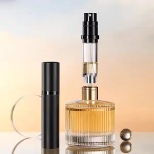 5ML Perfume Atomizer Portable Liquid Container for Cosmetics Traveling Mini Aluminum Spray Empty Refillable Bottle