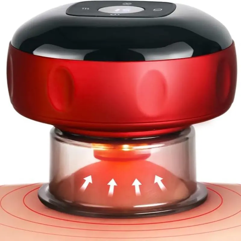 Smart Vacuum Cupping Massager, 12-level Adjustable Electric Heating Massage Cupping Machine, Body Massage Tool Adjustable Relaxing Relaxation Aid for Efficient Muscle Relaxation