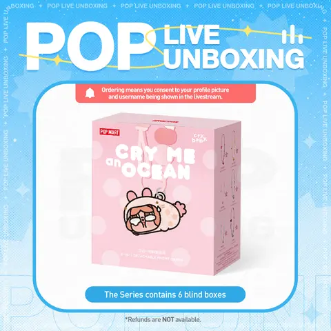[POP NOW] POP MART CRYBABY Cry Me an Ocean Series 3-in-1 Detachable Phone Charm Blind Box