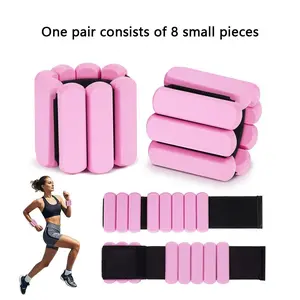 Adjustable Ankle Weights, 1 Pair Ankle Weights for Women & Men, Suitable for Home Gym, Yoga, Pilates, Dance, Aerobics and Walking Exercises
