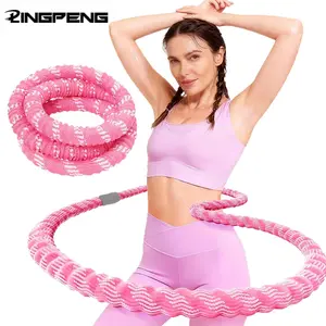 Portable Spring Soft Yoga Circle, Foldable & Adjustable Fitness Hoop, Suitable for Aerobic Exercise, Yoga Equipment