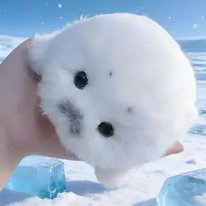 Cute Plush Baby Seal Toy, Stuffed Animal, Ocean Guardian Hanging Decoration, Realistic Sea Lion Gift, Adorable Marine Life Figurine, Soft Cuddly Gift for Kids