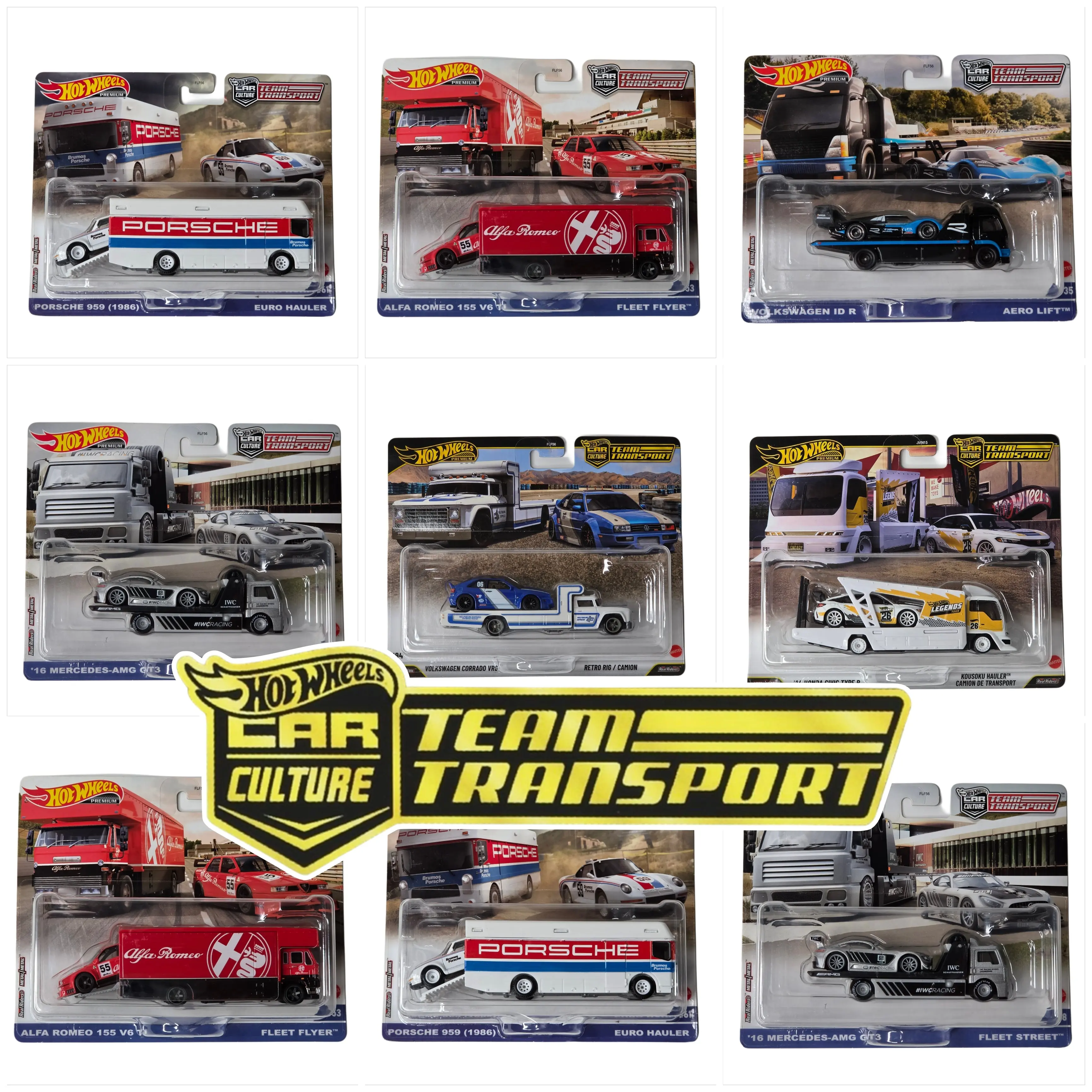 Hot Wheels 1:64 Team Transport  Assortment - Diecast 1:64