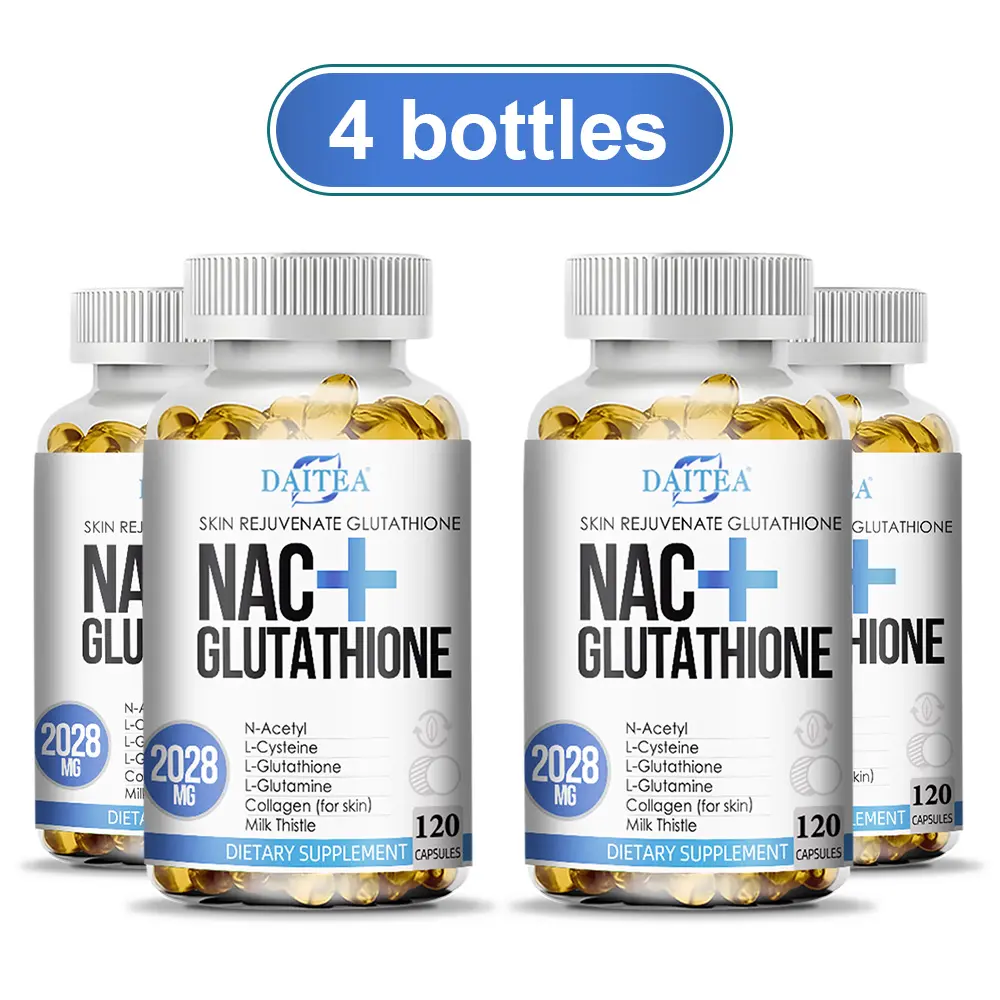 4 Bottles Daitea NAC + Glutathione Health Supplement
