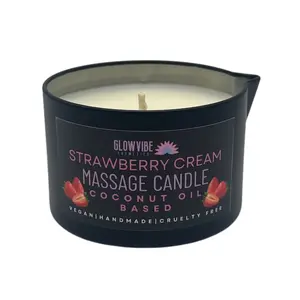 Massage Candle - Coconut Oil Base - Hand Made - Scented -Choose Your Scent