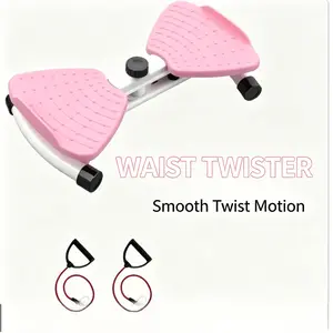 Adjustable Twist Stepper with Pull Rope | Quiet Home Exercise Machine for Leg & Waist Training