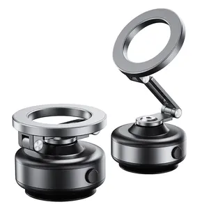 360° Adjustable Electric Vacuum Magnetic Suction Cup Phone Holder, Hands-free Magnetic Cell Phone Holder for Car/Gym/Mirror/Smooth Surface, Cellphone Car Mount