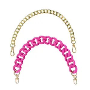 Chunky Gold-Tone Aluminum Bag Chain – Versatile Handle & Decor for Handbags Durable, Stylish Upgrade for Bags, Perfect for Customizing Accessories