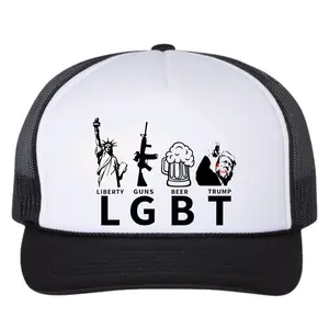 LGBT Liberty Guns Beer Trump Foam Front Trucker Hat