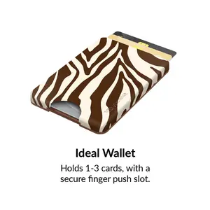 Velvet Caviar Group Inc Coco Zebra MagSafe Wallet Lightweight Slim Concealed Phone Accessory for Cellular Smartphones