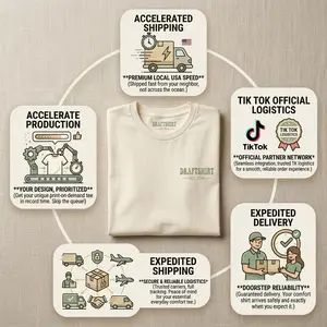 Soft Everyday Cotton Blend Tee With Premium Priority Care Package