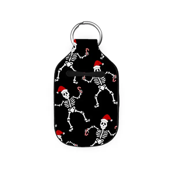 abbyrose Santa Skeletons Hand Sanitizer Holder