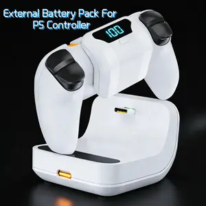 Ps5 Controller Rechargeable Battery, 1800mah Game Console Charger, Durable Back Clip Design, Essential Charging Accessory, Console Controller Accessories