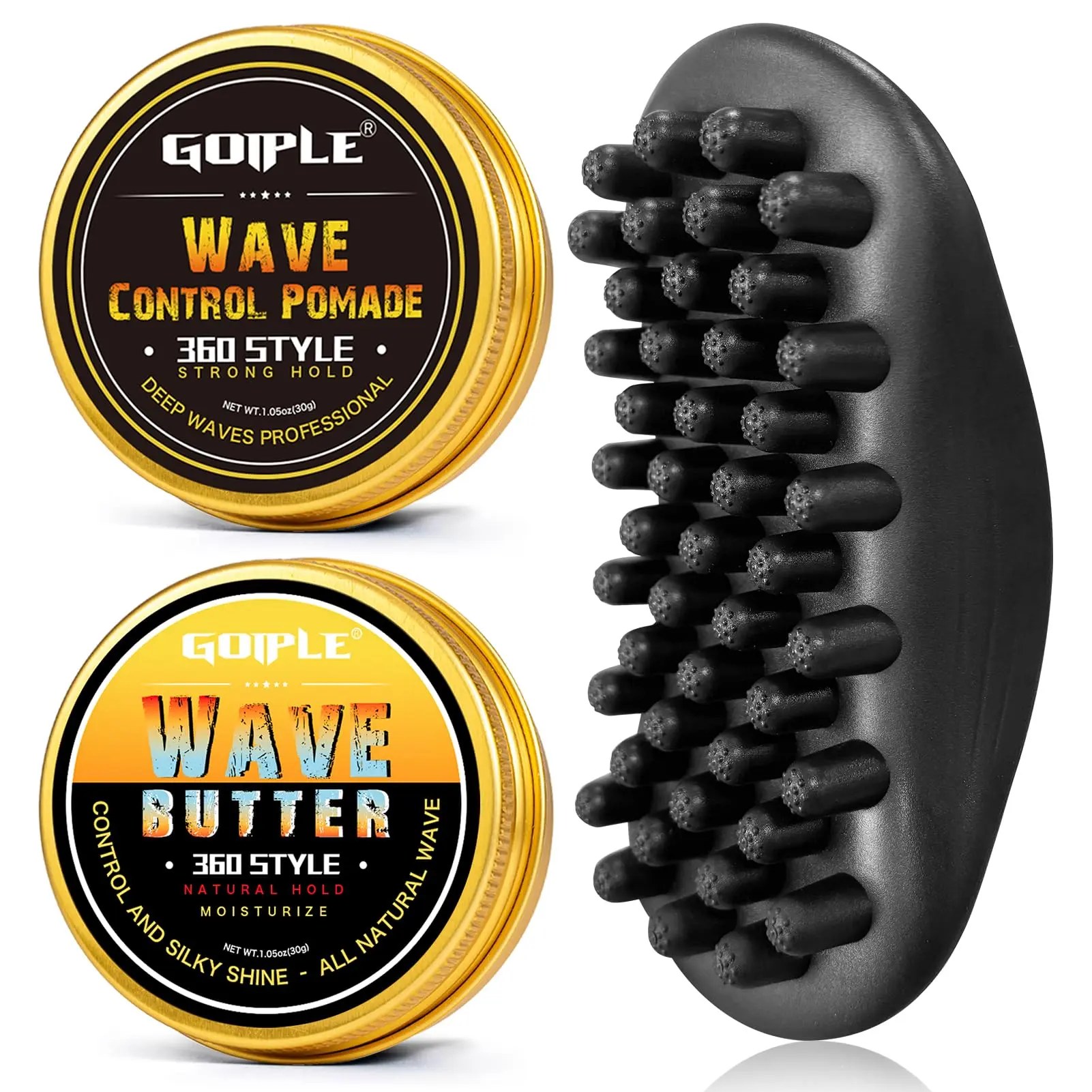 Wave Pomade Hair Twist Sponge Brush for Black Men Afro Curl Sponge Ideal for Curly Rubber Hair Pomade As Boyfriend Father New Year Gift