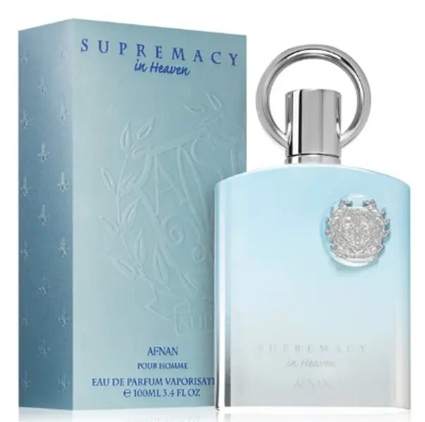 Afnan Supremacy in Heaven Eau De Parfum for Men, 3.4oz(100ml) Premium Quality Fragrance - Elevated, Fragrant, Luxurious, Longlasting Men's Fragrance with Exotic Sensory Experience