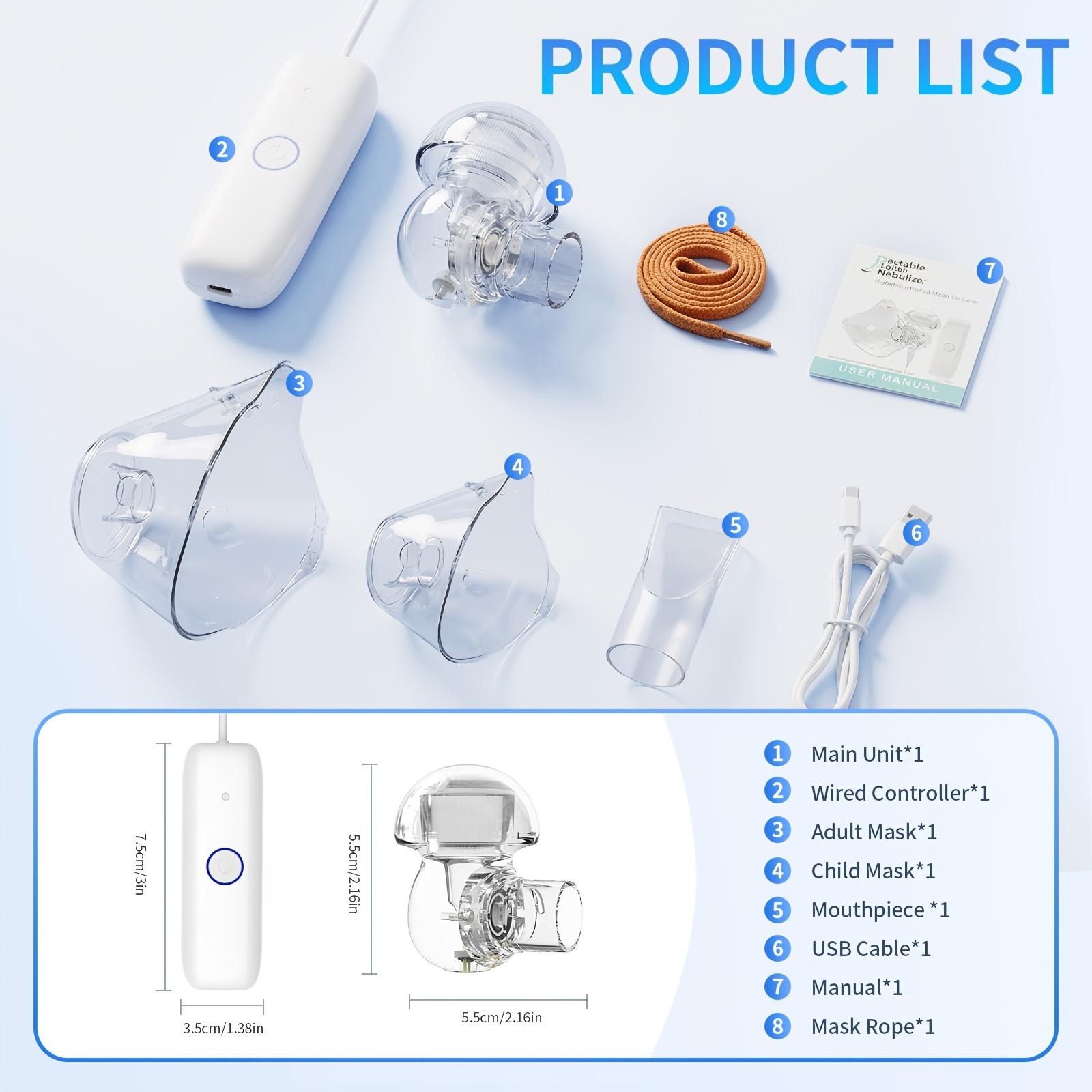PUPCA FDA Cleared Soundwave Technology Nebulizer, Portable Nebulizer,  Rechargeable Nebulizer Machine for Adults And Kids