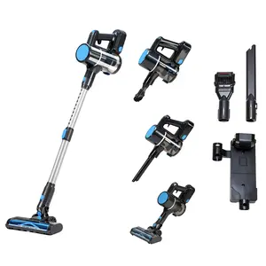 Cordless Vacuum Cleaner Lightweight Stick Vacuum, Rechargeable Wireless Cleaner with LED Floor Brush, Anti Tangle Design for Hardwood Floors Carpet and Pet Hair