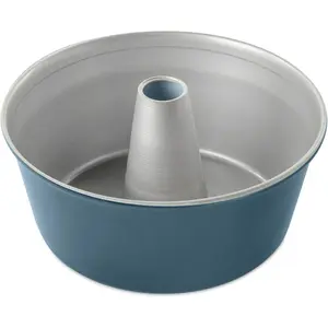 1-Piece Angel Shape Baking Pan Set - 16-Cup Twilight Blue Angel Food Cake Pan, Reusable Silicone Ramekins, Silicone Loaf Molds, Classic Nonstick Aluminium Tin Bakeware, Oven-Safe, Leakproof