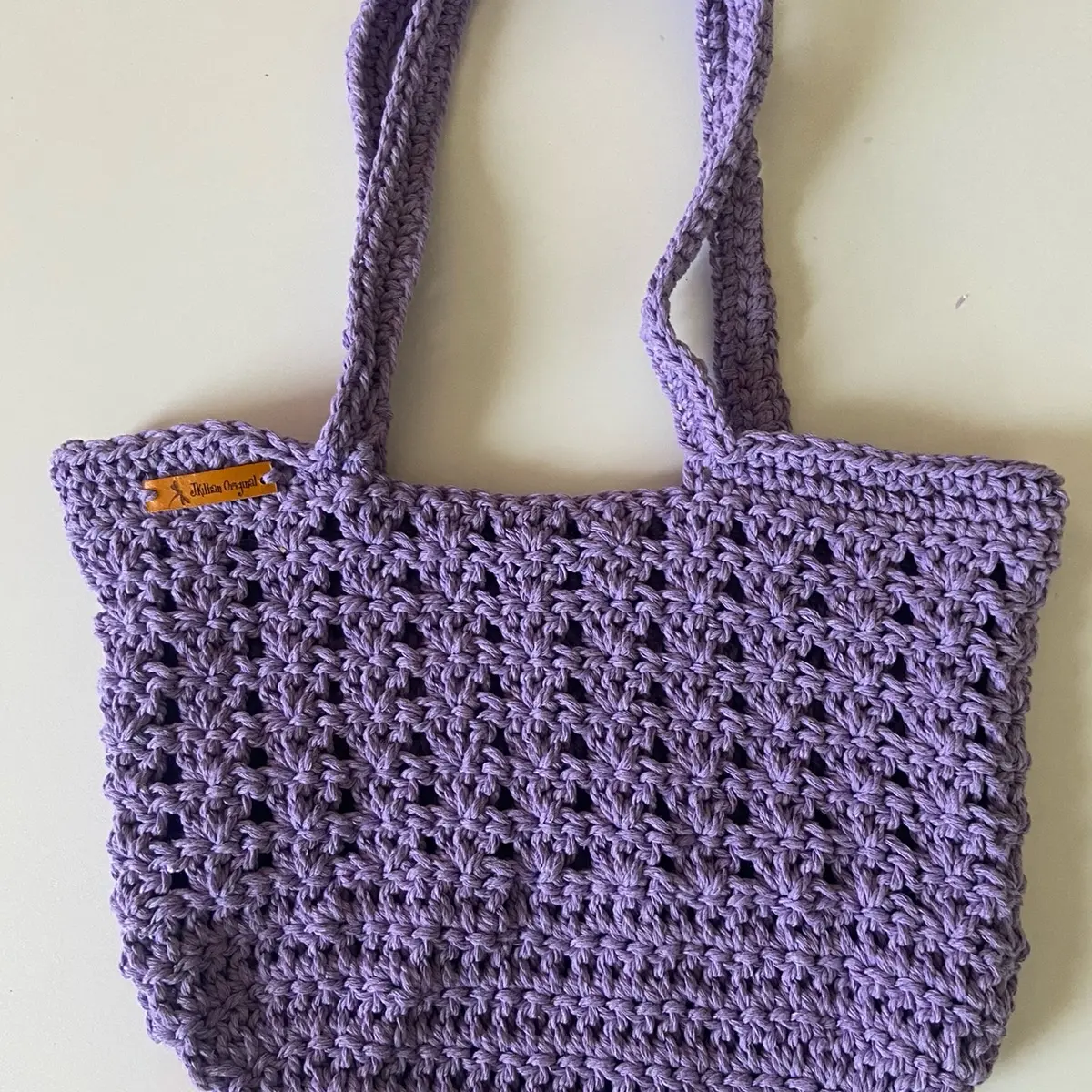 Crochet book bag