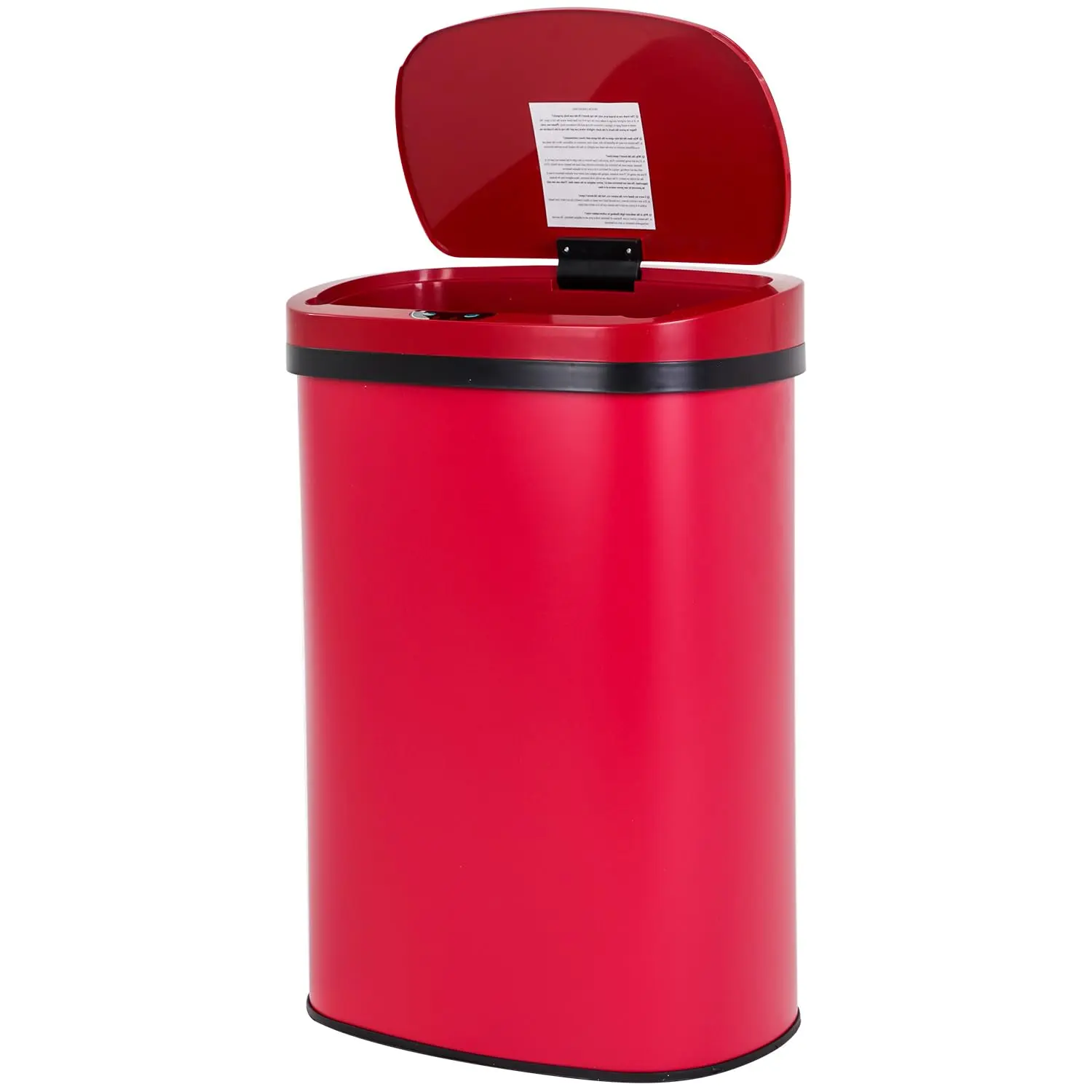 Trash Can Garbage Can Stainless Steel 13 Gallon Trash Can with Lid Touchless Metal Kitchen Trash can Wastebasket for Bathroom