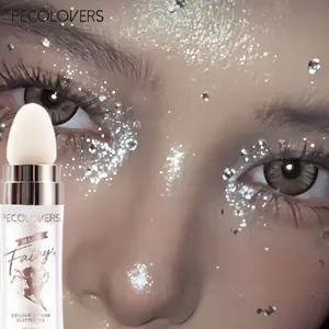 1Pc Shimmer Highlight Pat Powder - Glowing Face Brightener, Long-Lasting For Daily & Party Makeup, Natural And Glitter, Face Cosmetic, Makeup Highlighter, Prismatic Glow Highlighter