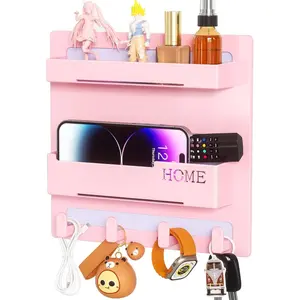 Floating Shelves for Bedside Shelf Accessories Organizer, Wall Mount Self Stick On, Cute Room Decor Aesthetic, Girls Room Decor,