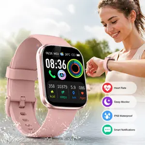 [Summervibes] Tukio 2026 Smartwatch with AI ChatGPT Assistant 1.91-inch HD Display Heart Rate Monitoring Sleep Tracking Bluetooth Calling IP68 Water Resistance Compatible with Android and iOS,the Perfect Holiday Gift