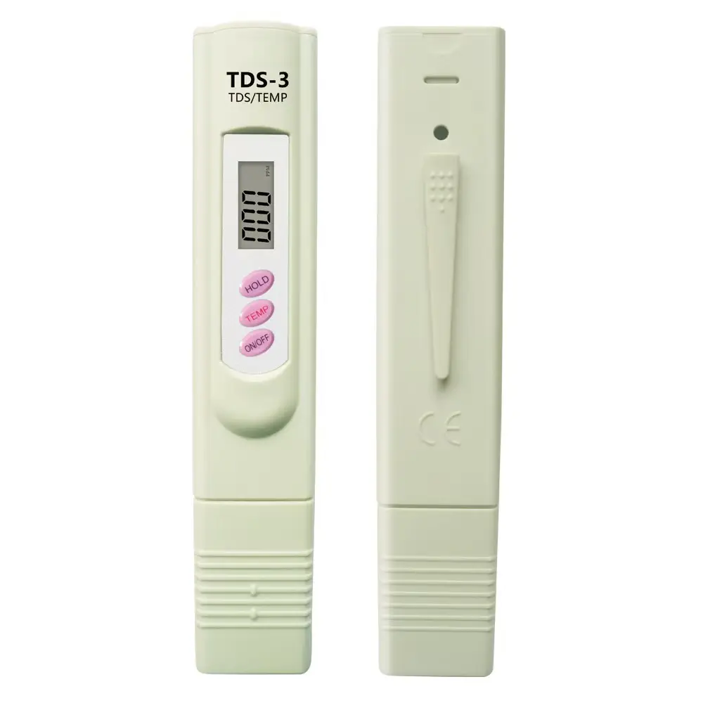 TDS-3 Handheld TDS Meter With Carrying Case, 0 - 9990 ppm TDS Measurement Range, 1 ppm Resolution, +/- 2% Readout Accuracy