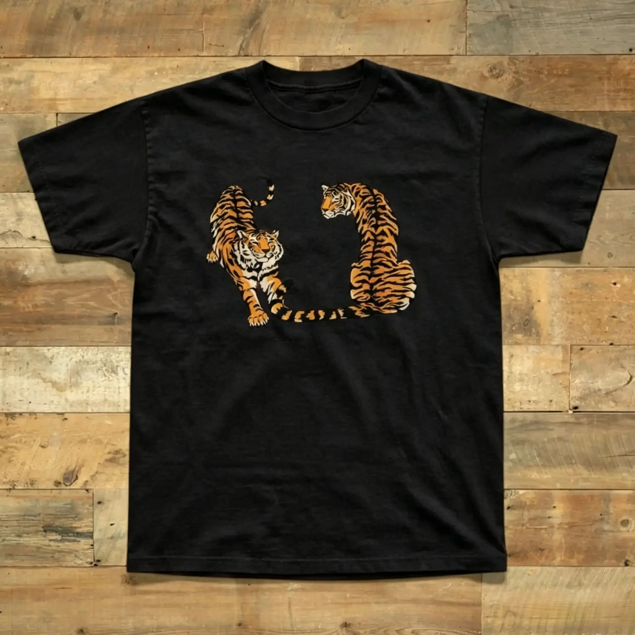Gildan Men's and Women's T-shirt, Minimal Tiger graphic tee, Animal tee, Y2k Unisex Graphic Tees Gothic Grunge Emo Scene Amity Affliction Style Clothes Menswear Womenswear Streetwear