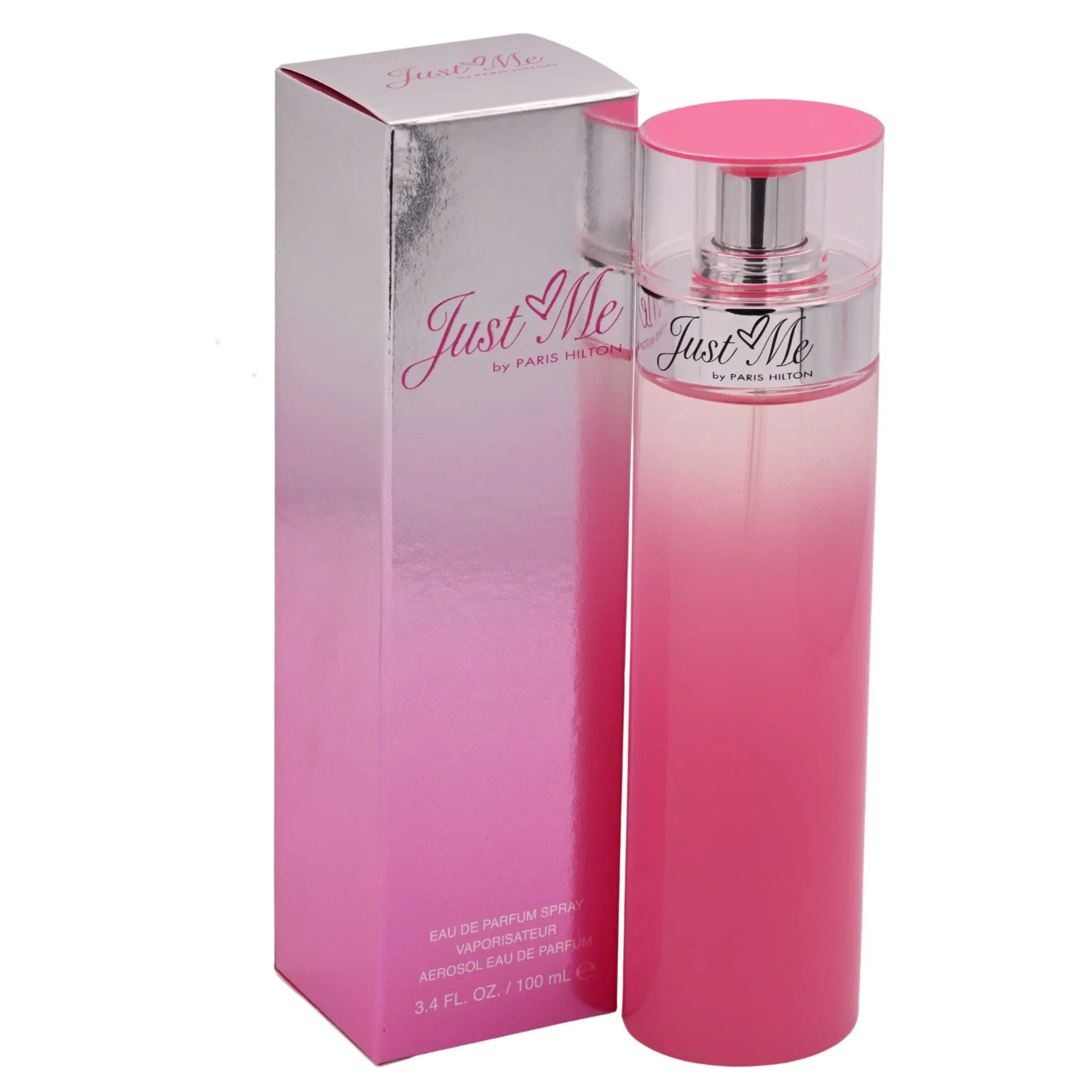 Paris Hilton Just Me Women's Eau de Parfum (EDP) - 3.4 fl oz Boxed Aromatic Fragrance, New in Box, Daywear Scent with Raspberry, Musk, Vanilla, Rose Notes, Fragrance Women's Fragrance, Aromatic Women's Fragrance