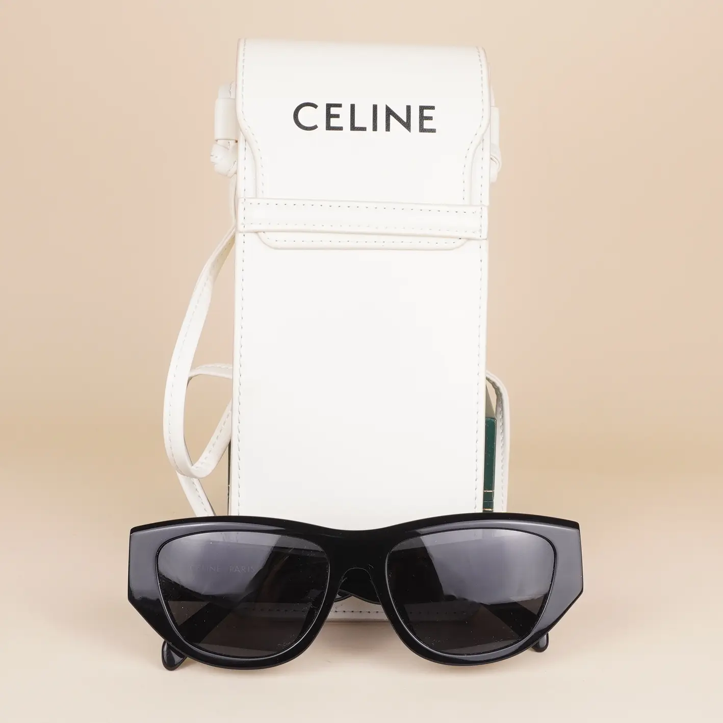 Pre-owned CELINE Monochroms Cat Eye Sunglasses