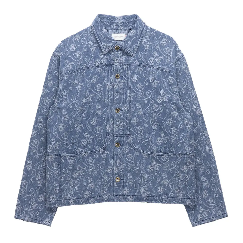 Honor The Gift Floral Utility Jacquard Jacket