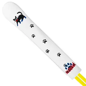 Exquisite Cat Paw Embroidered Golf Alignment Stick Cover, Comfortable PU Protector, Durable Golf Rod Sleeve, Universal Accessory for Men & Women
