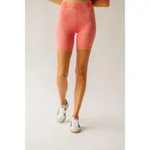 The Langan Basic Bike Shorts in Scarlet