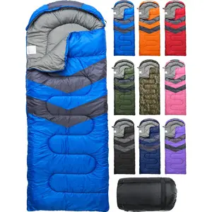 Sleeping Bags for Adults Cold Weather & Warm - Backpacking Camping Sleeping Bag for  10-12, Girls, Boys - Lightweight Compact Camping Essentials Gear Accessories Hiking Sleep  Haves