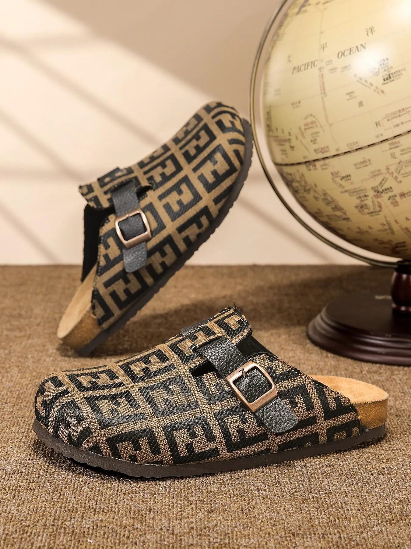 Women's Open Toe Sandals, Fashionable Casual Thick Sole Slide Summer Slippers for Men & Women, Comfortable Patchwork Design, Boho Style, All-Season Wear, Patchwork Slides