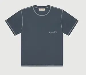 Museum of Peace & Quiet Wordmark Reverse Stitched T-Shirt Slate