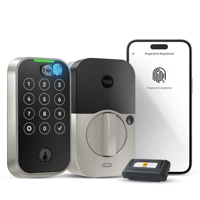 Yale 5052774 Assure Lock 2 Metal Wi-Fi Keypad Smart Lock, Satin Nickel, Smart Door Lock Solutions