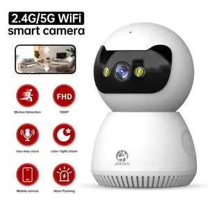 【5G/2.4G WiFi Security Camera】Baby/Pet Monitor Camera| Home Safety WiFi Cam with Cry Detection｜  No Hack Encryption｜ Parent Alert｜24/7 Color Night Vision｜2-Way Talk｜360° View｜AI Motion Alerts｜SD/Cloud Storage｜Remote Viewing via App｜16X Playback｜